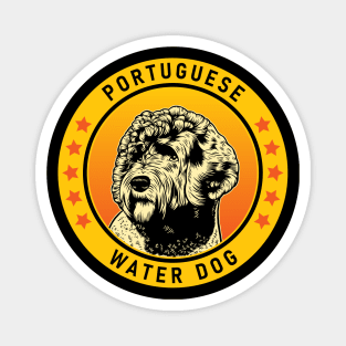 Portuguese Water Dog Portrait Magnet